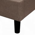 thumbnail image 4 of Brown Tufted Headboard Full Size Upholstered Platform Bed for Modern Bedroom, 4 of 5