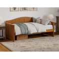 thumbnail image 1 of Pemberly Row Mid-Century Solid Wood Twin Daybed in Light Toffee, 1 of 11