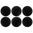thumbnail image 1 of CARIBOU Drink Round Fabric Felt Neoprene Coasters Set of 6pcs, Solid Black, 1 of 4