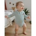 thumbnail image 6 of Rovasas Baby Boy Romper Casual Duck Embroidery Striped Long Sleeve Jumpsuit, 6 of 9