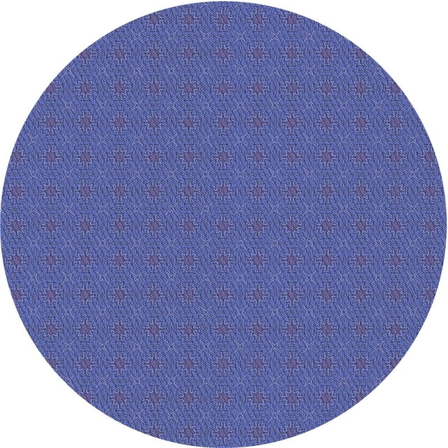 Ahgly Company Machine Washable Indoor Square Transitional Light Slate Blue Area Rugs, 3' Square