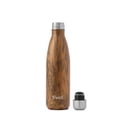 thumbnail image 2 of S'well Vacuum Insulated Stainless Steel Water Bottle, Teakwood, 17 oz, 2 of 5