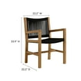 thumbnail image 3 of Vienna Dining Armchairs Set of 2 in Natural Black, 3 of 10