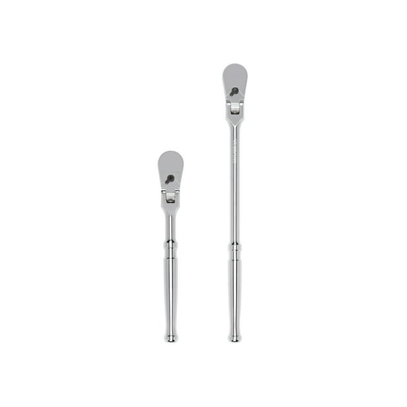 TEKTON 3/8 Inch Drive Flex Head Non-Quick-Release Ratchet Set, 2-Piece (8, 12 in.) | SRH91201