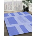 thumbnail image 3 of Ahgly Company Machine Washable Indoor Square Transitional Light Slate Blue Area Rugs, 8' Square, 3 of 7