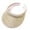 Beige, variant on Unisex Linen-Textured Sun Visor Hat, Clip-On No Headband UV Protection Visor Cap, Adjustable One Size Summer Outdoor Hat, 15 Colors
