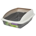 thumbnail image 3 of Vibrant Life Scatter Shield Cat Litter Tray, Beige, 3 of 5