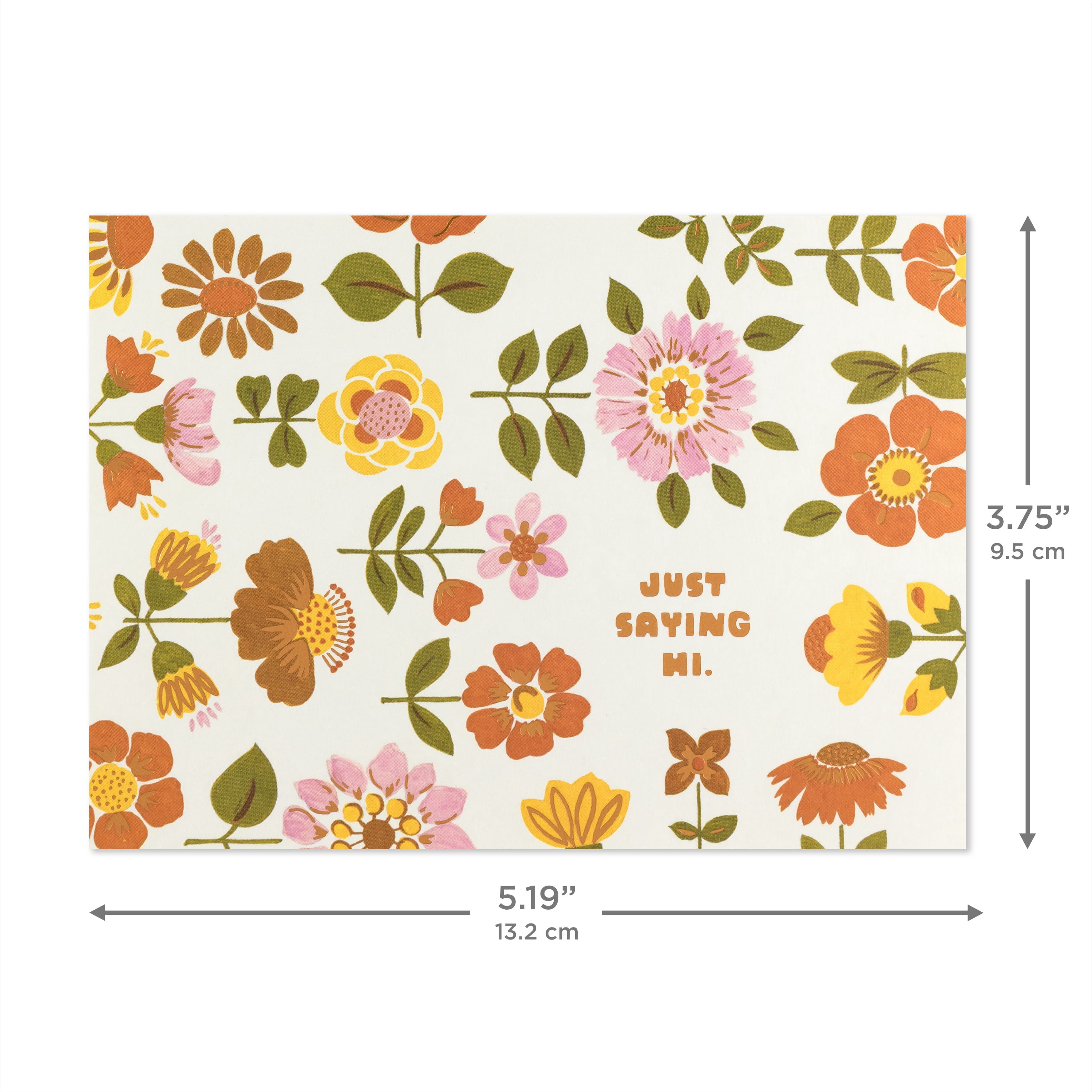 Hallmark Blank Thinking of You Notes (Retro Florals), Pack of 10