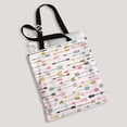 thumbnail image 2 of ABPHQTO Colorful White Canvas Bag Reusable Tote Grocery Shopping Bags Tote Bag 14x16 inch, 2 of 2