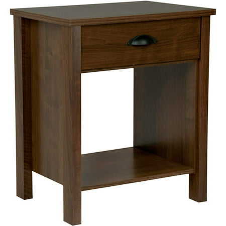Nouvelle Nightstand with Drawer, Walnut