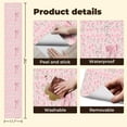 thumbnail image 5 of Boho Peel and Stick Wallpaper Delicate Pink Rose Floral Bow Design Contact Paper 17.7in x 9.8ft Wallpaper Removable Self Adhesive Wall Paper for Girls Bedroom Nursery Cabinets, 5 of 8