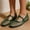 Green, variant on Women Flat Shoes, Closed Toe Breathable Strap Mesh Comfort Shoes Green Size 7
