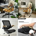thumbnail image 2 of Xoenoiee Horse Sunflower Butterfly Print Office Chair Cover Stretchable Universal Computer Chair Cover Soft Washable Seat Covers Dustproof Desk Armchair Rotating Chair Slipcovers with Arm Covers, S, 2 of 6