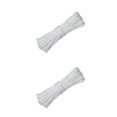 thumbnail image 1 of Electronicheart White Lightweight And Portable Folding Clothesline Convenient And Space-Saving Save Space Rope 2Set, 1 of 6