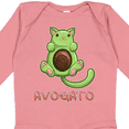thumbnail image 4 of Inktastic Avogato- Cute Green Cat Avocado Boys or Girls Long Sleeve Baby Bodysuit, 4 of 5