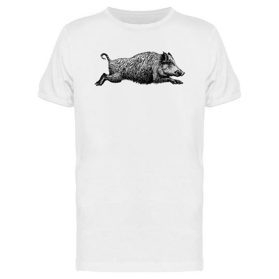 Black Pig Vintage Design T-Shirt Men -Image by Shutterstock, Male XX-Large