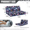 thumbnail image 7 of Uorisanigo RV Dinette Cushions Elastic RV Dinette Cushion Covers 2 Pack Purple Flower Print Camper Accessories for Inside Stretchable Fabric Camper Cushion Slipcovers, 7 of 7