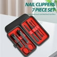 thumbnail image 2 of Home Nail Clipper 7piece Set Large Opening Manicure Tool Unisex Mini Compact Gift Eyebrow Clip Tweezers, 2 of 16