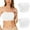 White, variant on Strapless Bandeau Bra 2 Pack Seamless Bralettes Stretchy Non Padded Bandeau Tube Top Hollow Back Bra for Women