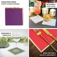 thumbnail image 3 of HLONK 50 Pack | 2 Ply Soft Orange Dinner Party Paper Napkins  Wedding Reception Cocktail Beverage Napkins, 3 of 10