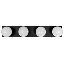 Design House Contemporary 4-Light Dimmable Bathroom Vanity Strip Light, Matte Black