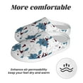 thumbnail image 6 of Disketp Lilies Flowers Women's Men's Slippers Plush Slip-On House Slipper for Winter Indoor Soft Cushion Non-slip Fluffy Slides Slippers-11, 6 of 7