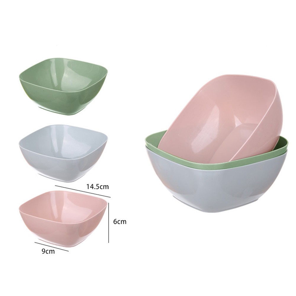 Candy Fruit Bowl Plate Color Dish 3 Food Grade Basket Snack Kitchen，Dining Bar Dining Table Set round 4 Piece Glass Silicone Table Mats Circle - image 3 of 3