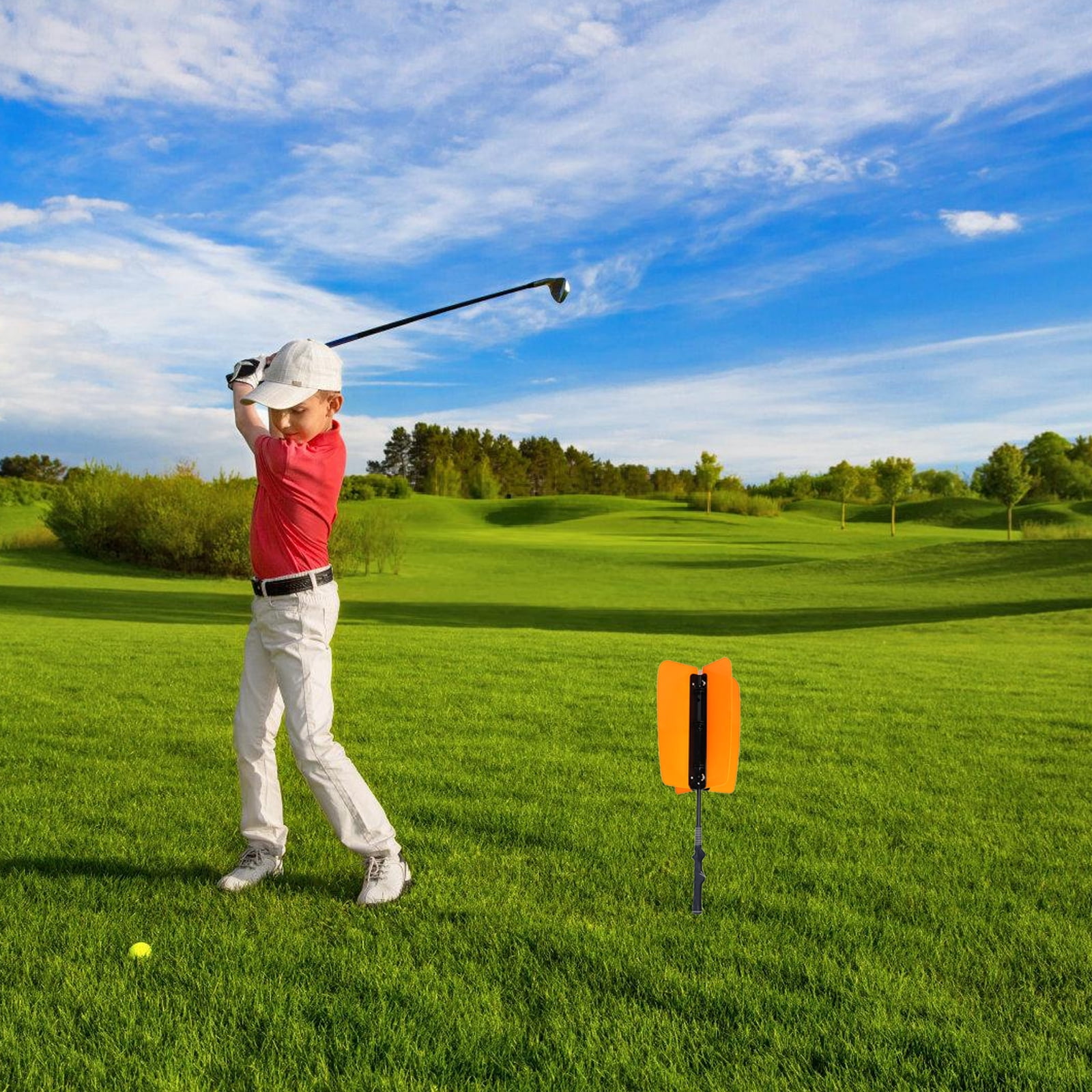 Golfs Propeller Fan Trainer Swing Winds Power Training Tool Golfs Swing Fan, Golfs Swing Trainer Aid with Nonslip Grip