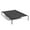 Black, variant on Hassch Outdoor Elevated Dog Cot, Breathable Raised Pet Bed with Metal Frame and Mesh Cover, 50x31 inch, Gray