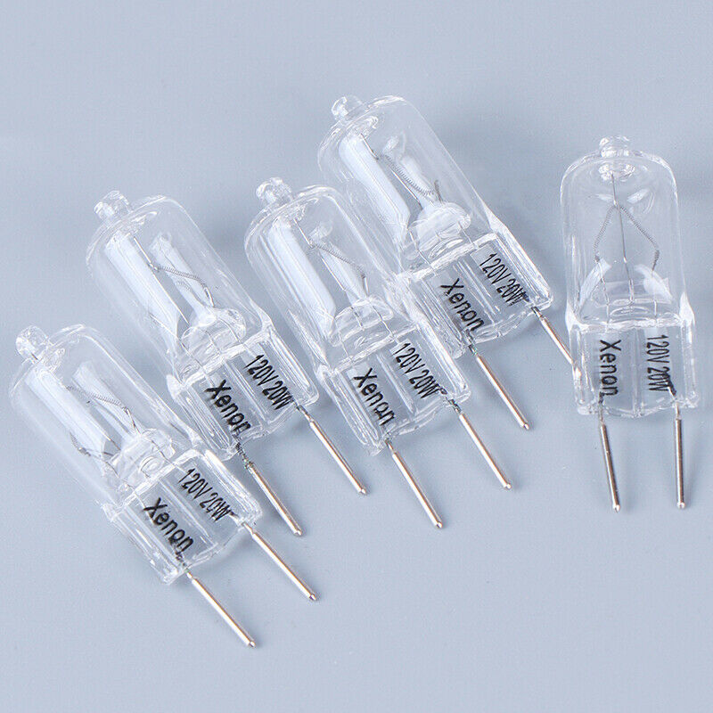 Datingday 5PCS G8 120V 20W Halogen Light Lighting Lamp Bulb Volt G8 Pin Halogen