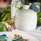 thumbnail image 1 of melotizhi Sugar Bowl With Design Jar Ceramic Coffee And Sugar Container With Lid SaltContainer Sugar Dispenser Tea Coffee Sugar Canister, White, 1 of 6