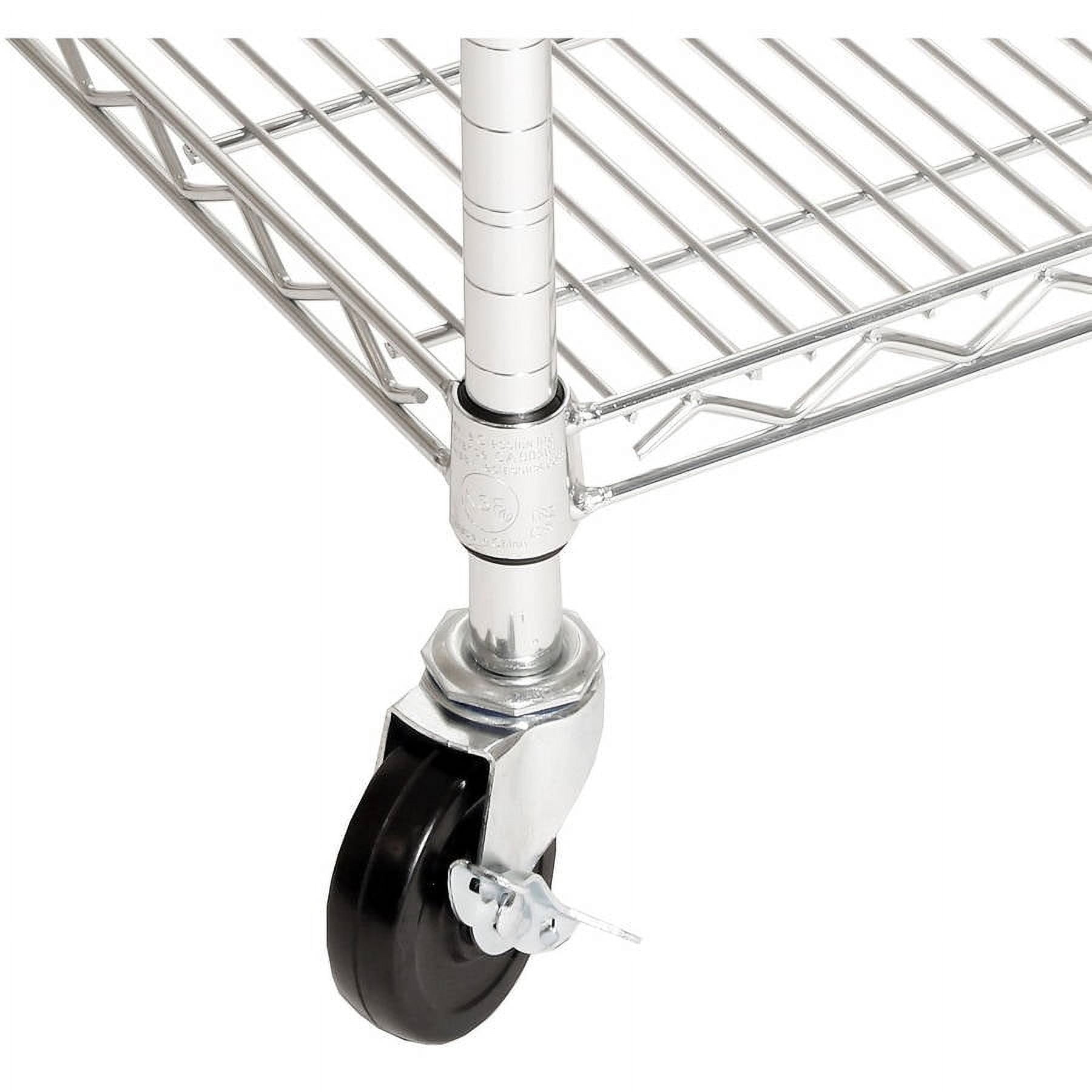 Seville Classics UltraDurable® 5-Tier NSF Steel Wire Shelving, 36" W x 24" D, Plated Steel