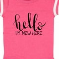 thumbnail image 4 of Inktastic Hello, I'm New Here Hand Drawn Type Boys or Girls Baby Bodysuit, 4 of 5