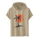 thumbnail image 5 of Camisetas de Manga Corta para Hombre Camiseta Deportiva con Capucha de Moda de Impresión Casual, Ligera para el Uso Diario Del Verano, 5 of 7