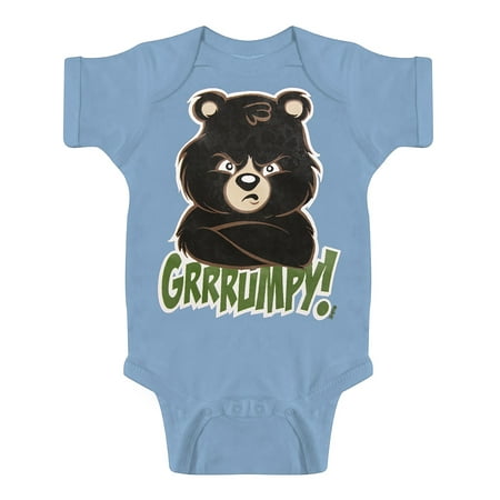 

Toddlers Grrrumpy Bear Bodysuit - Light Blue - 12 Months