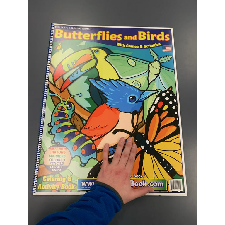 Really Big Coloring Books Butterflies and Birds 12 x 18 Really