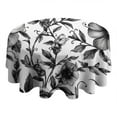 thumbnail image 4 of Pioneer Flower Round Tablecloth 60" X 60",Wrinkle Wipeable Table Cloth for Kitchen Dining Room Picnic Patio Party, 4 of 6