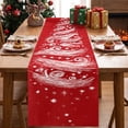 thumbnail image 4 of SLYNSHome Christmas Snowflake Table Runner,Green 33x183 cm Red Winter Table Flag, Festive Holiday Cloth for Dining Table Kitchen Home Decor, 4 of 5