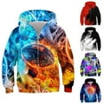 thumbnail image 2 of FUZHIQ Boys Windbreaker Jacket Lightweight Breathable Outdoor Sports Coat All Seasons Casual Wear for 12-13 Years, 2 of 3