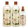 Mizani True Textures Shampoo 33.8oz + Conditioner 33.8oz + 25 Miracle Milk 8.5oz w Processing Caps