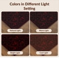 thumbnail image 7 of Design&I 5'x7' Ultra Soft Area Rug, Gothic Vintage Crimson Motif Emblematic Symmetrical Bathroom None Fluffy Washable Non Shedding for Bedroom Living Room Home Office, 7 of 7