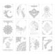 thumbnail image 2 of Plantillas de mandalas Plantilla de Mandala Artesanal de Tamaño A4 para , álbum de Recortes, Sello, Tarjeta de Papel, Plantilla de Plantilla, Paquete de Conjunto 2, 2 of 8