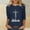 Navy, variant on 3/4 Sleeve Easter Blouse Womens Under 5 Dollars Yellow Casual Tops Easter Cross of Jesus Crew Neck Womens Casual Tops And Blouses XXL
