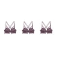 thumbnail image 2 of Jumpingount Ropa interior sexy sin costuras de algodón grueso Beauty Back Bras Cierre frontal Mujeres Push Up Bra Lencería Bralette Gris Púrpura Type1 NO1, 2 of 6
