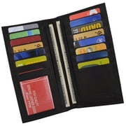 RFID Blocking Chain Wallets for Men Biker Long Bifold Genuine Leather Wallet with Chain