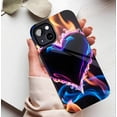 thumbnail image 5 of Flaming Heart Gothic Neon iPhone Case for Youth Edgy Fashion Lovers Valentine's Day Gift Compatible with iPhone 11/12/13/14/15/16 (Pro Max/Plus), 5 of 9