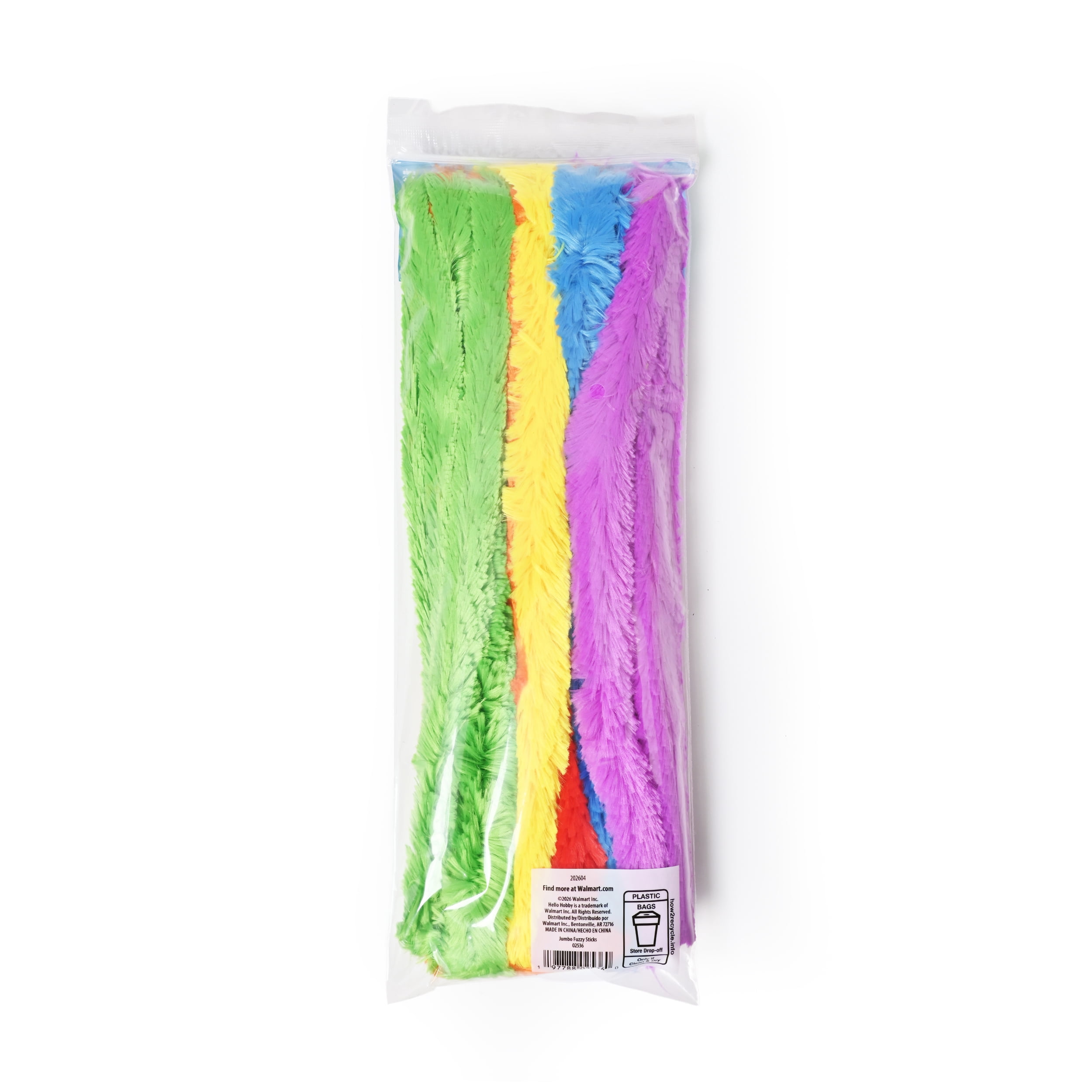 Hello Hobby Jumbo Chenille Stems, 24 Count, 12 Inch Craft Pipe Cleaners