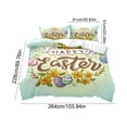 thumbnail image 3 of Vwrxbz Easter 3 Piece Bedding Set Cartoon Rabbit Egg Duvet Cover with 2 Pillowcases Soft Microfiber, 3 of 9