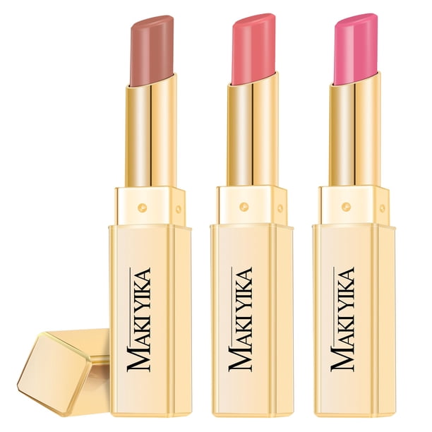 Set de pintalabios MAKI YIKA Moisture Brown Nude Pink para mujer