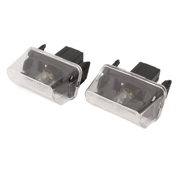 Luz De Matrícula, Ajuste Preciso Lente Transparente Alta Iluminación 2 Piezas Lámpara De Matrícula Trasera 6340. Para 206 207 307 Partner